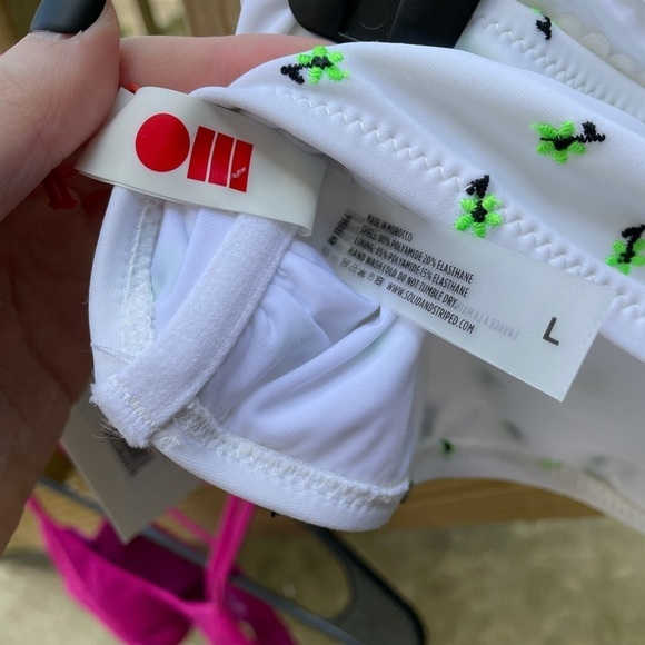 NWT Solid & Striped embroidered bandeau top - Picture 7 of 7